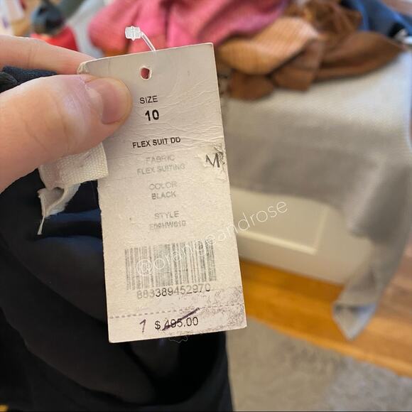 NWT Helmut Lang Black Open Back White Lamb Leather Cocktail Formal Mini Dress 10 - Picture 10 of 14